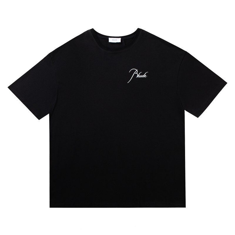 RHUDE Men Art patter High Quality Leisure Cotton Short Sleeve T-Shirt Polo M-2XL gallery