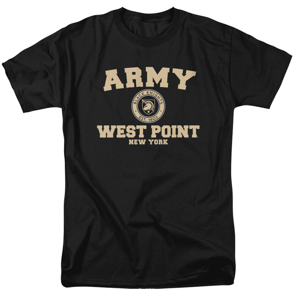 West Point U.S. Military Academy Adult T-Shirt Circle Logo, Black, S-5XL gallery