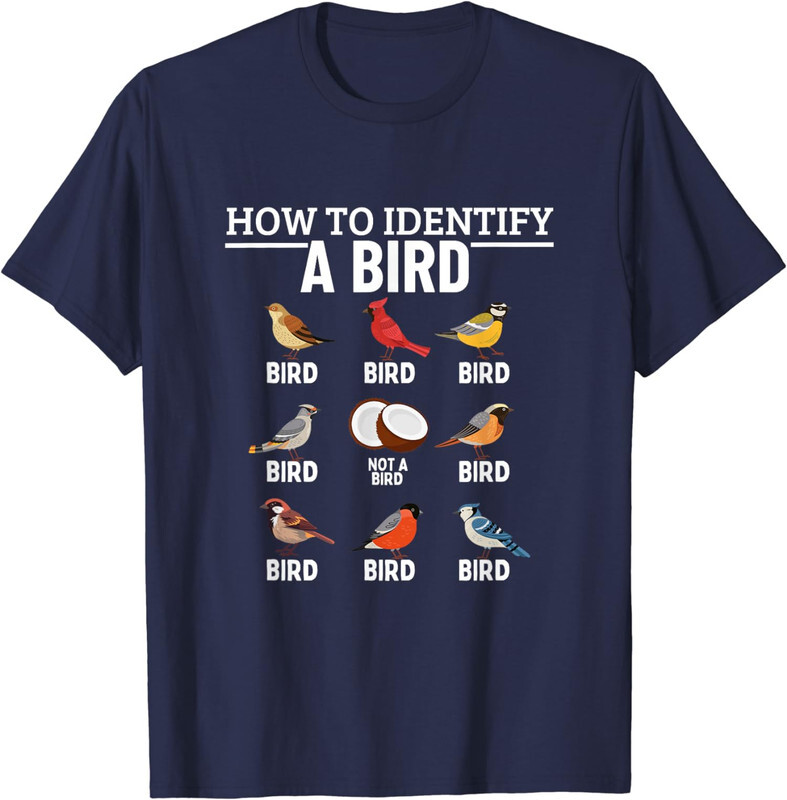 How To Identify A Bird Funny Bird Watching Theme T-Shirt gallery