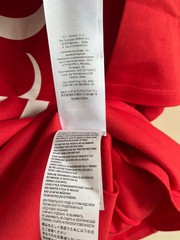 Gucci Oversized Vertical Logo Tee in Red BNWT S