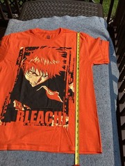 NEW!! 20th Anniversary Ripple Junction Bleach Anime Ichigo Shirt Mens L Orange