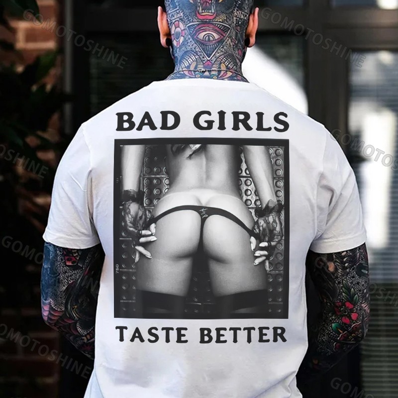 BAD GIRLS TASTE BETTER Sexy Woman Bundle Game Print Men's T-Shirt gallery