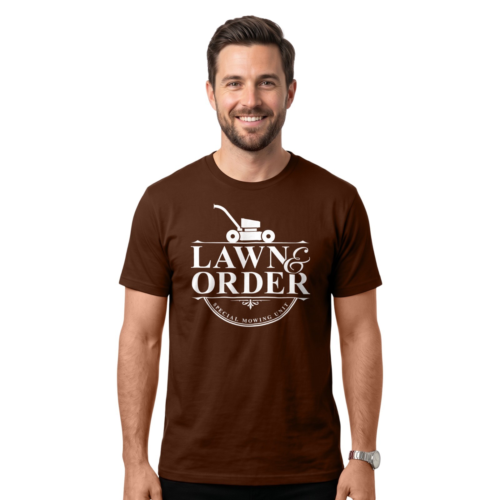 Lawn & Order T-Shirt | Funny Lawn Mowing Shirt | Gardening & Landscaping Gift gallery