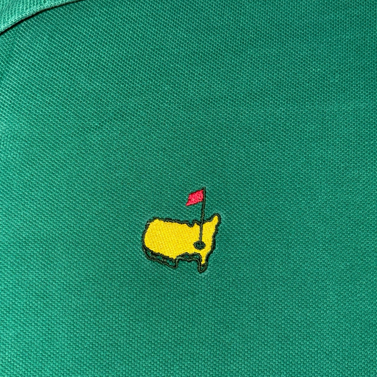 Vintage 90s THE MASTERS GOLF POLO T SHIRT 1990s PGA Tour Slazenger Augusta MED gallery