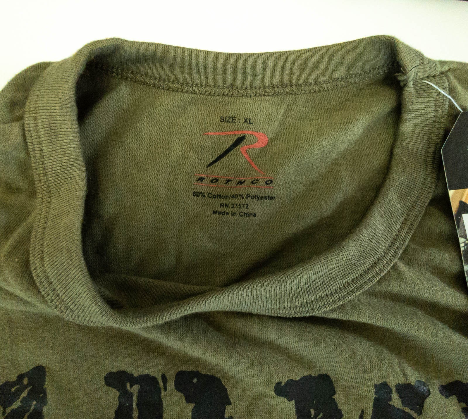 NEW Rothco Solid T-Shirt Army Green Military Short Sleeve 60/40 66400 XL w tags gallery
