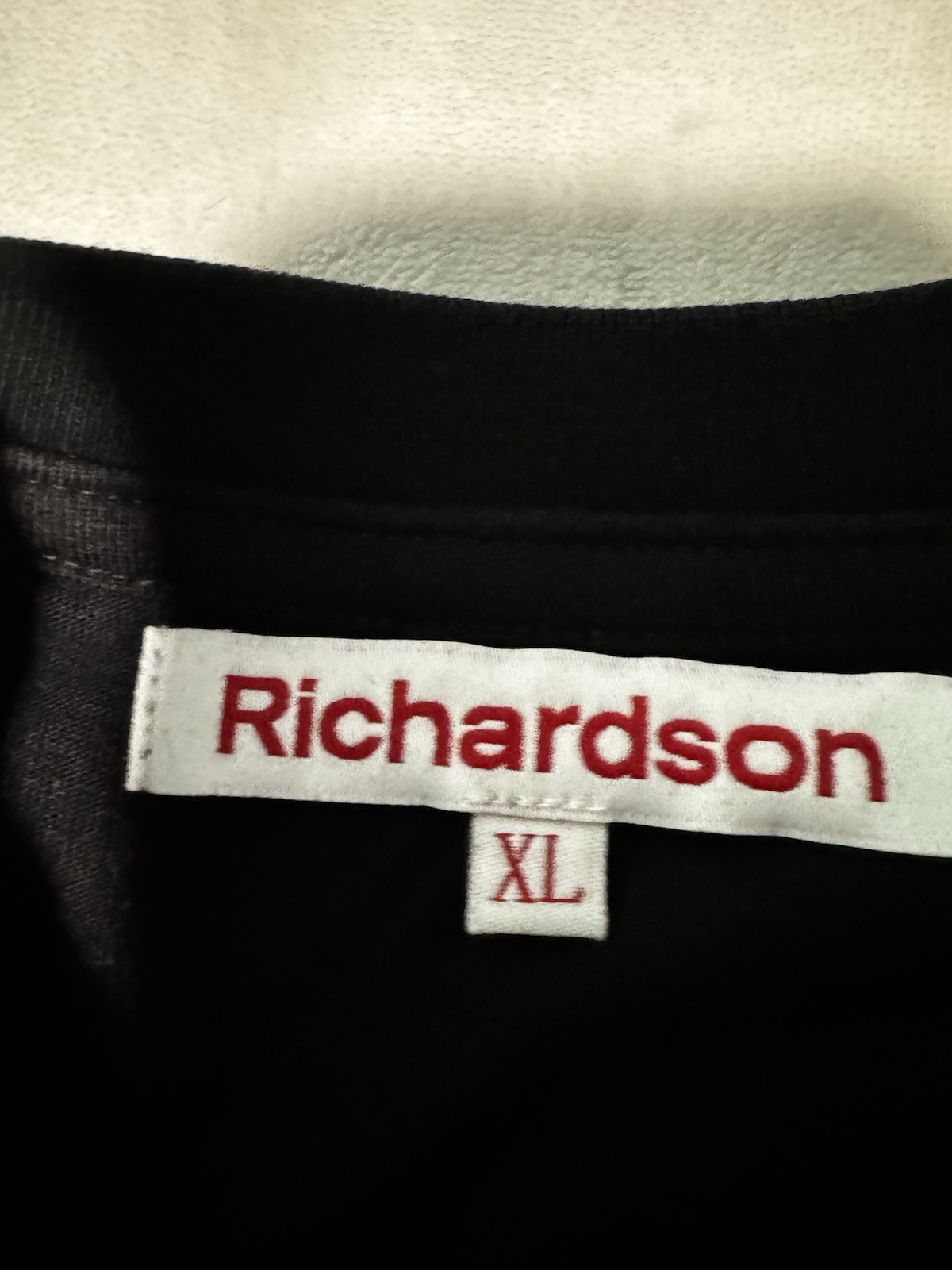 EUC Men’s Richardson Black Long Sleeve Graphic Print Size XL Shirt gallery