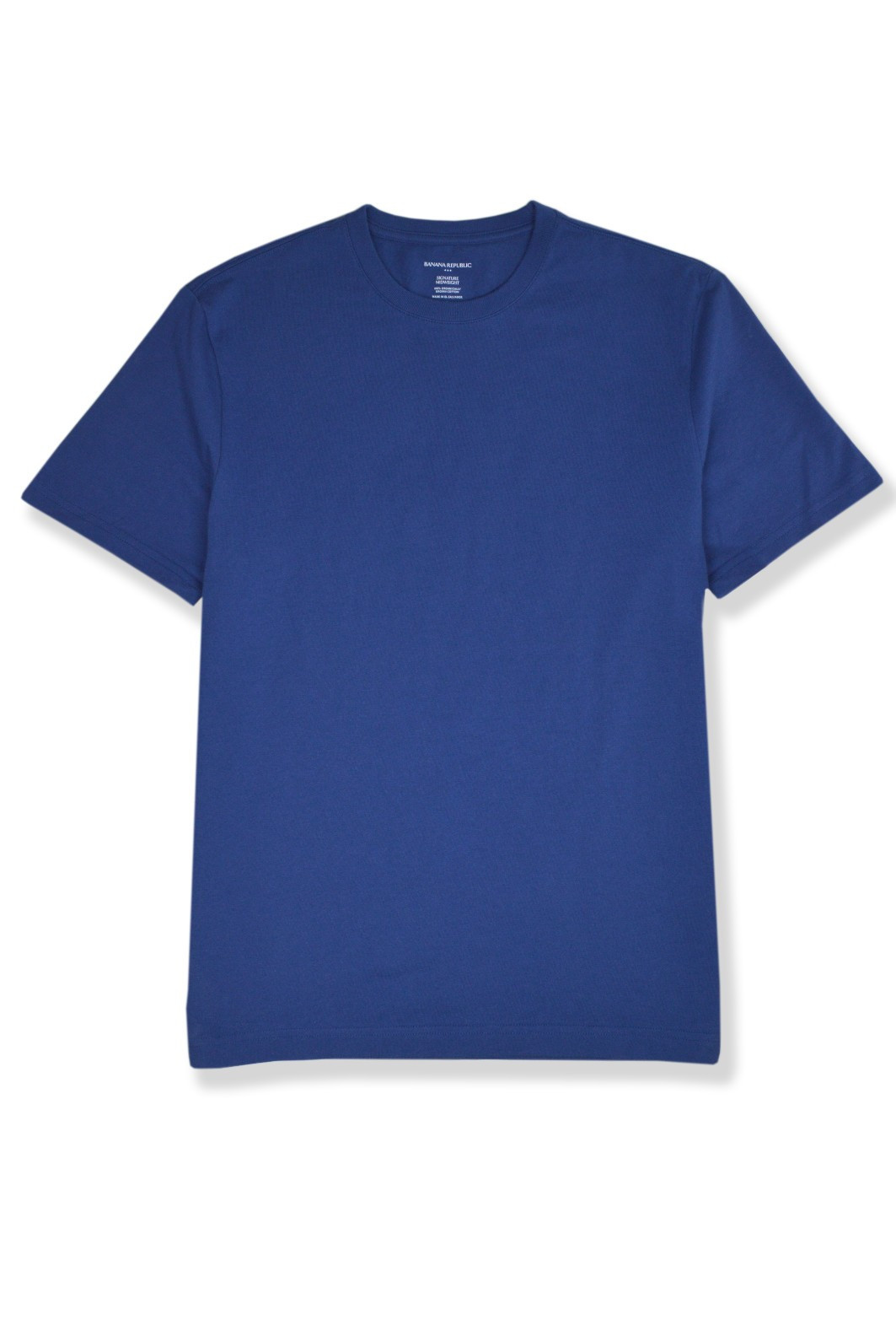 Banana Republic F Mens Blue Midweight Cotton Crewneck Tee Shirt Medium M BR-005 gallery