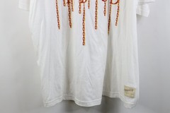 Deadstock Vintage 90s Marithe Francois Girbaud Mens 3XL Chain Link T-Shirt White