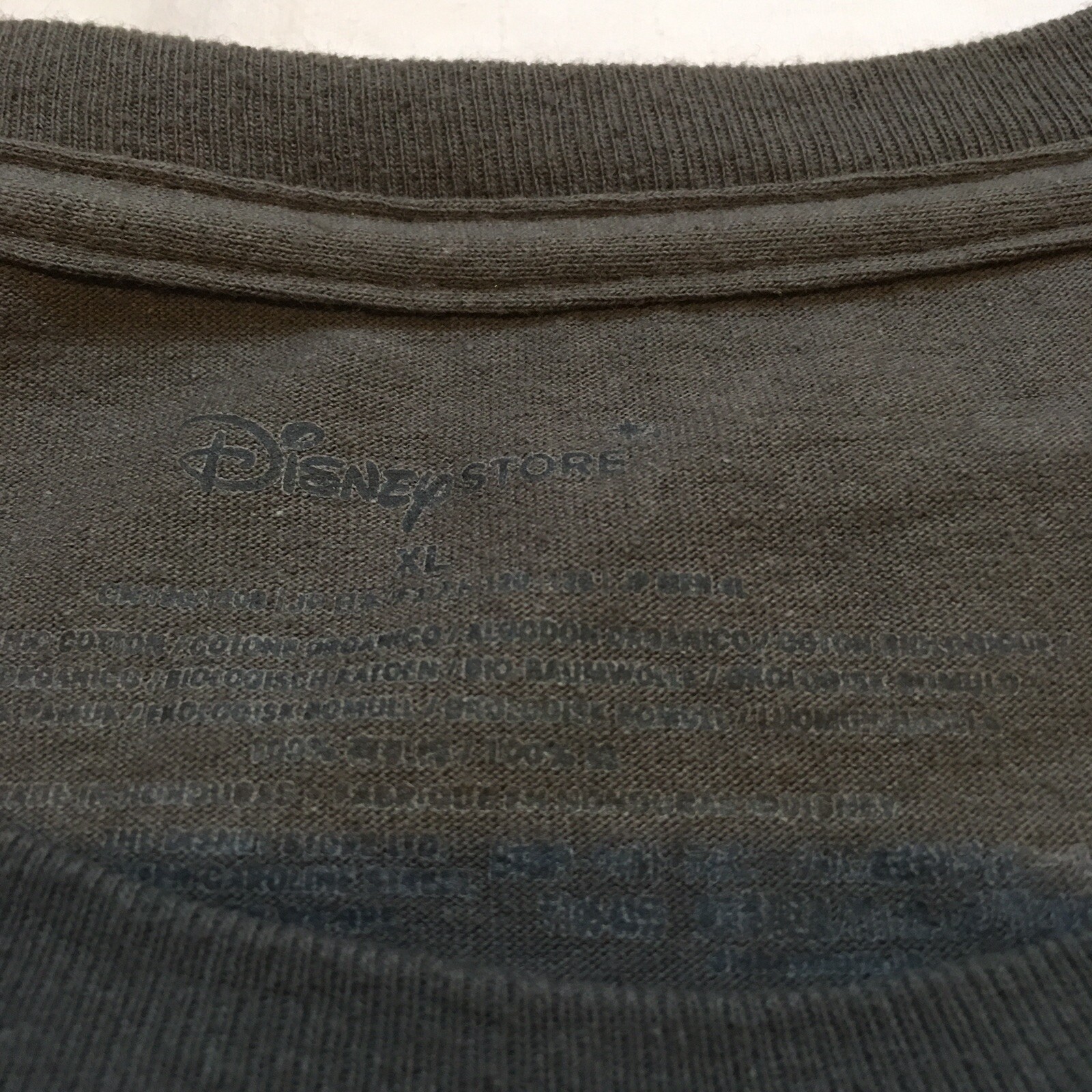 Mickey Mouse T Shirt Size XL Checkerboard Graphic Gray Disney Store gallery