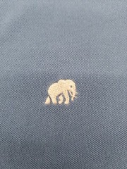Banana Republic medium Blue Fitted Pique Polo Logo Men shirt..#42841