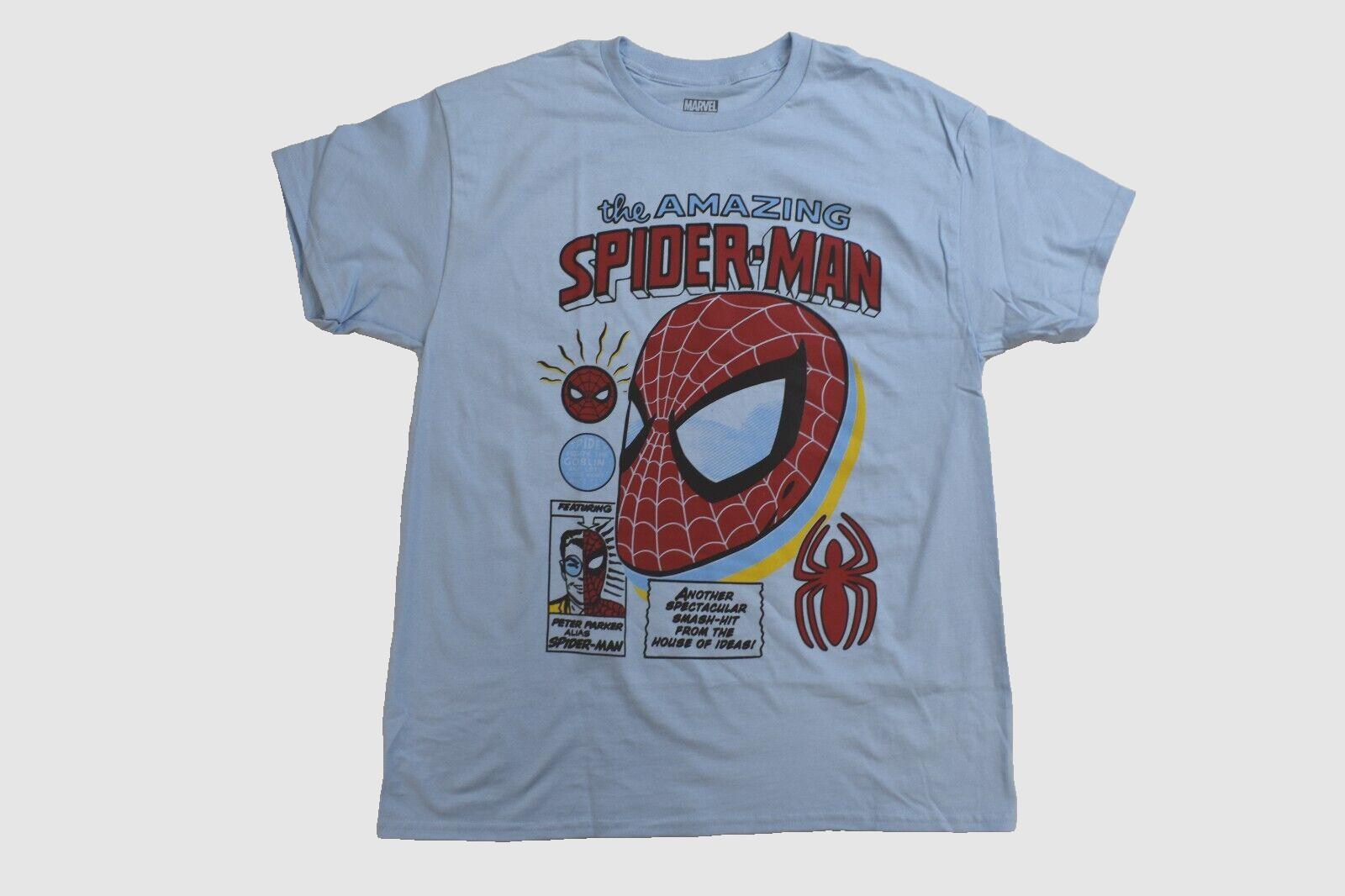 Marvel Spider-Man Mens Spiderman Big Head Comics Graphic Shirt New S-2XL gallery