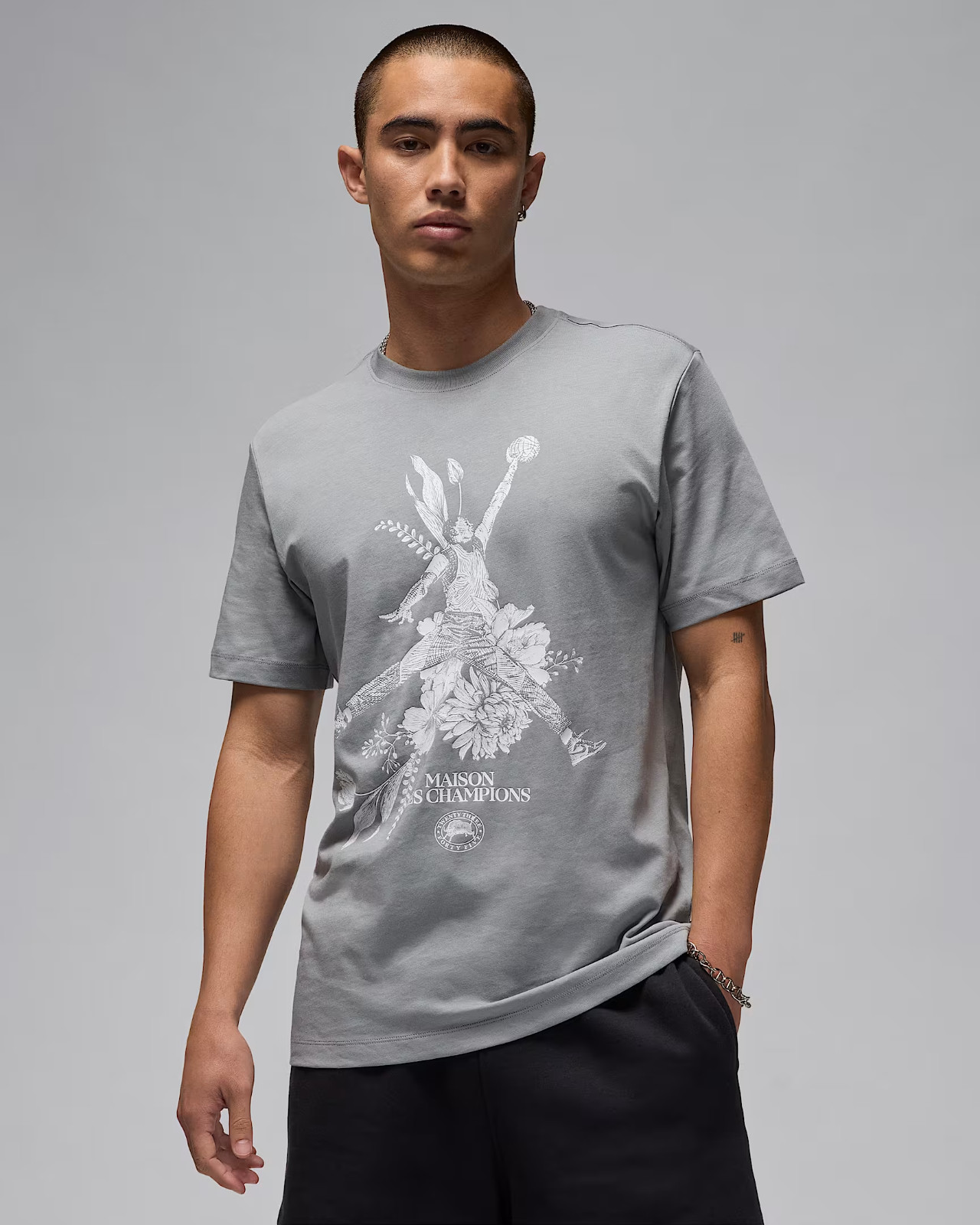 Nike Jordan Sports Men's Dri-FIT T-Shirts FZ1928-073 Gray US Size XS-3XL New gallery