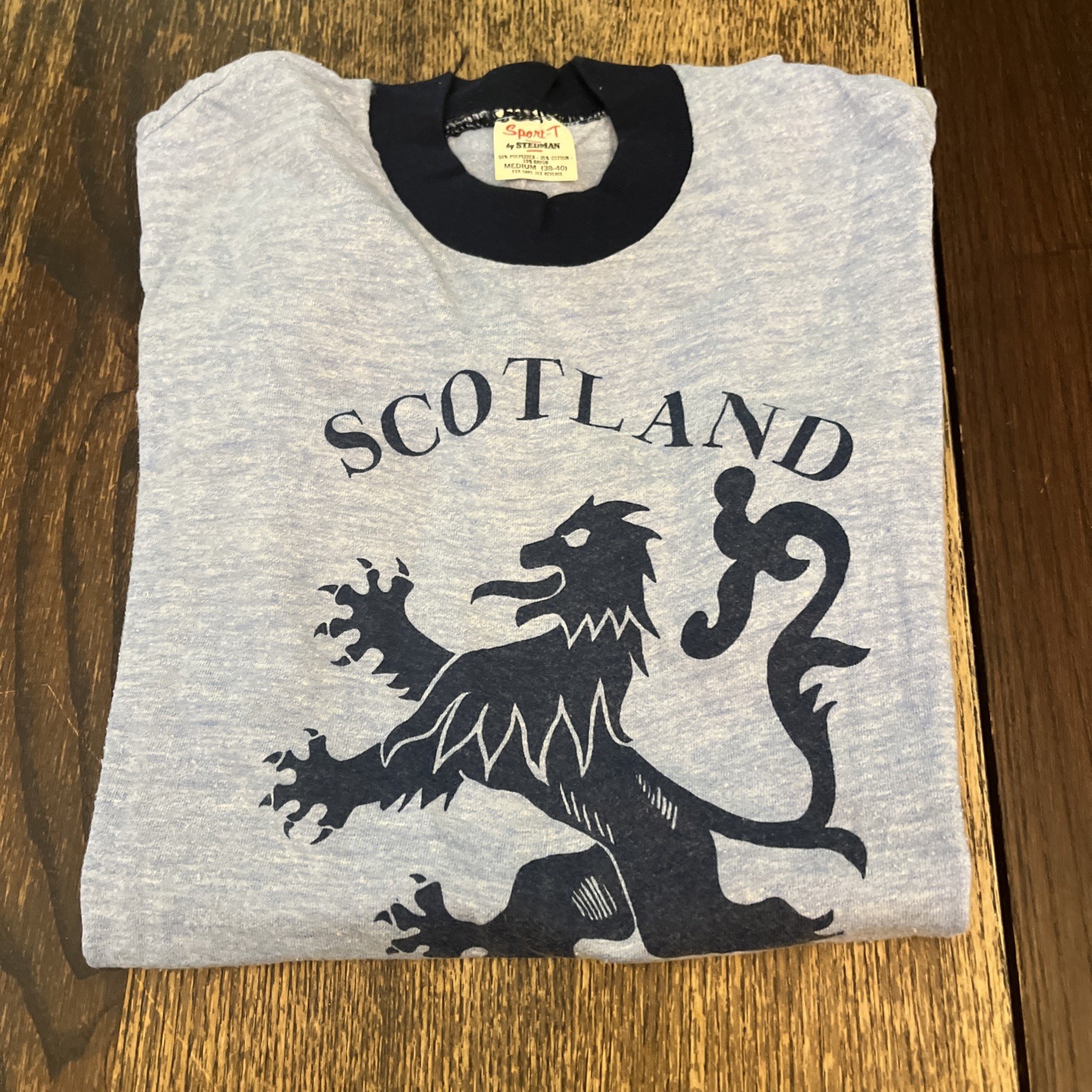 VTG Scotland Forever Ringer T-Shirt Mens M Single Stitch Made In USA Stedman T gallery