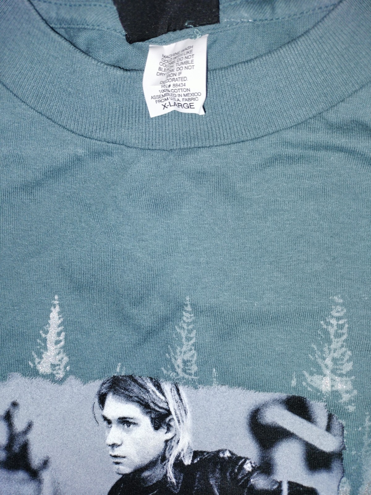 Nirvana / Kurt Cobain - The End Of Music - Giant T-Shirt - XL - Vintage 1997 gallery