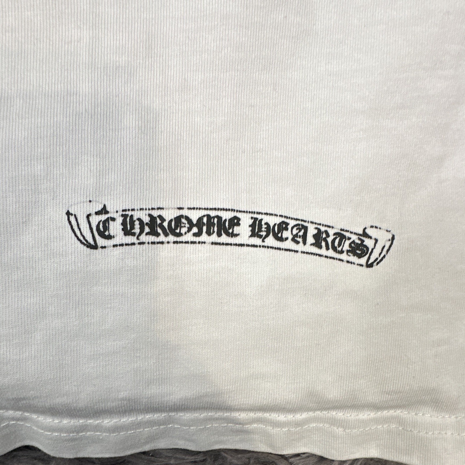 Chrome Hearts Horseshoe Graphic Long Sleeve Crew Neck T-Shirt White Men's L gallery