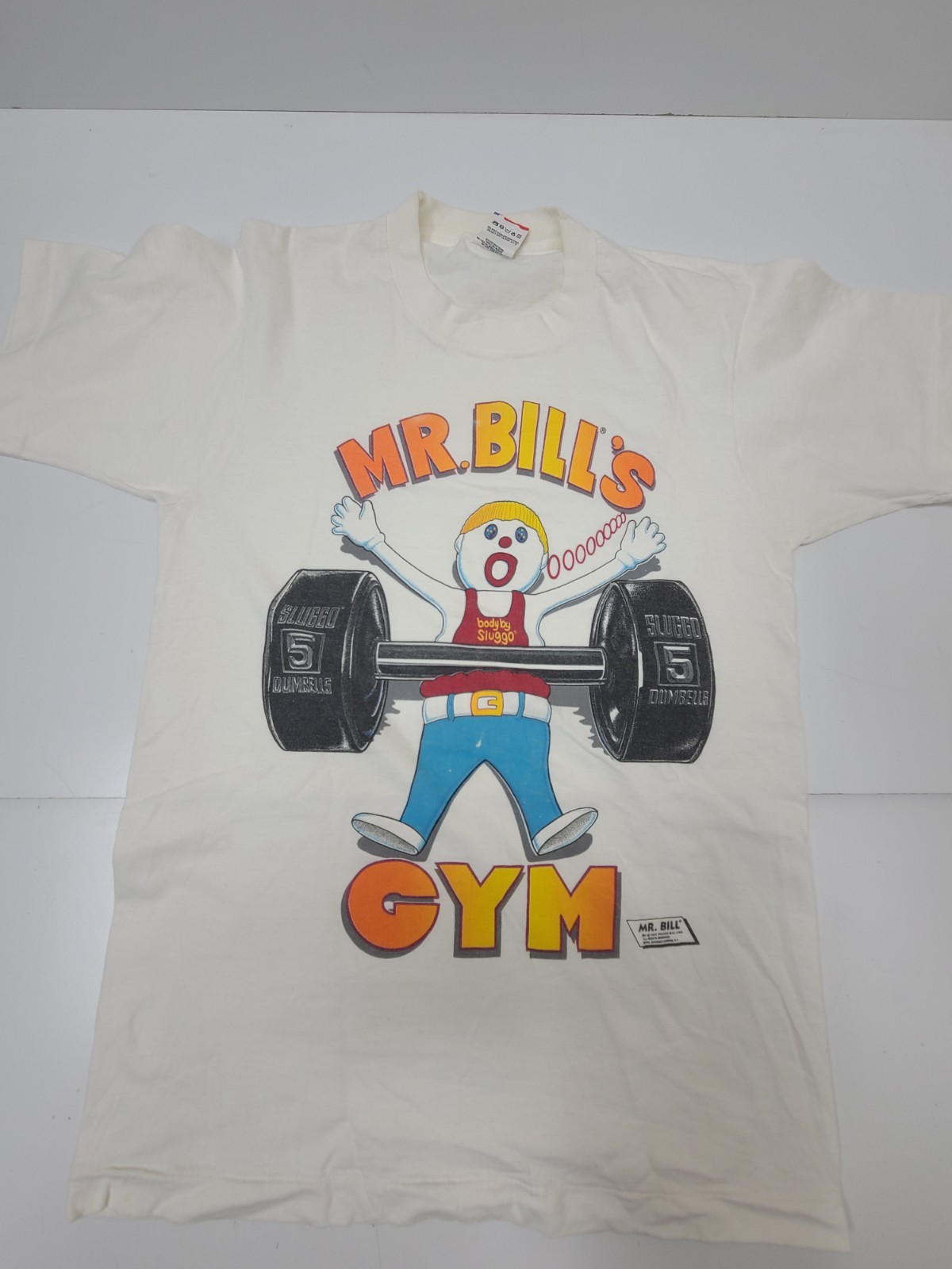 Vintage 1989 Mr Bill's Gym Shirt Mens Medium SNL Walter Williams Single Stitch gallery