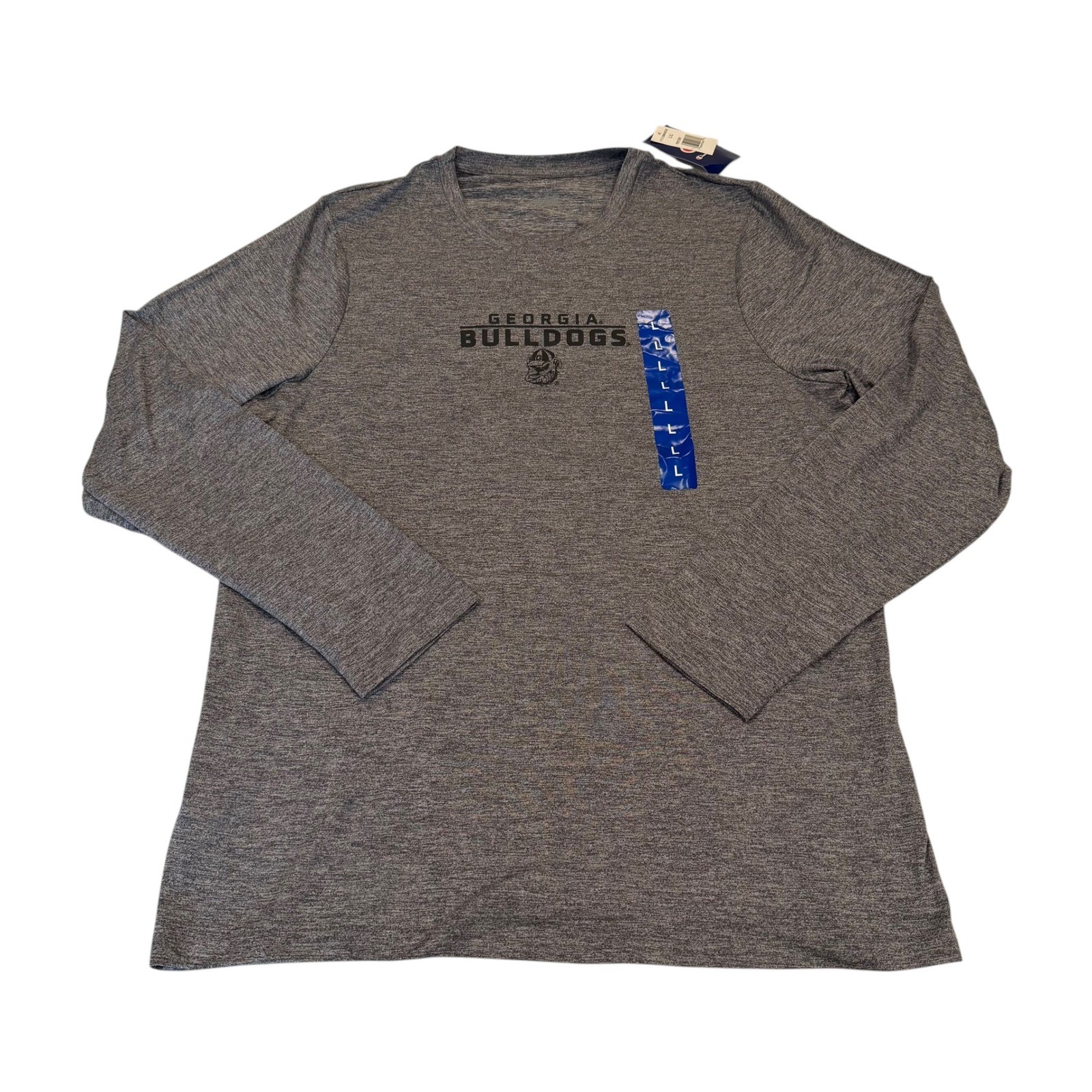 Champion Georgia Bulldogs Mens Large Long Sleeve Performance Shirt Grey NWT gallery