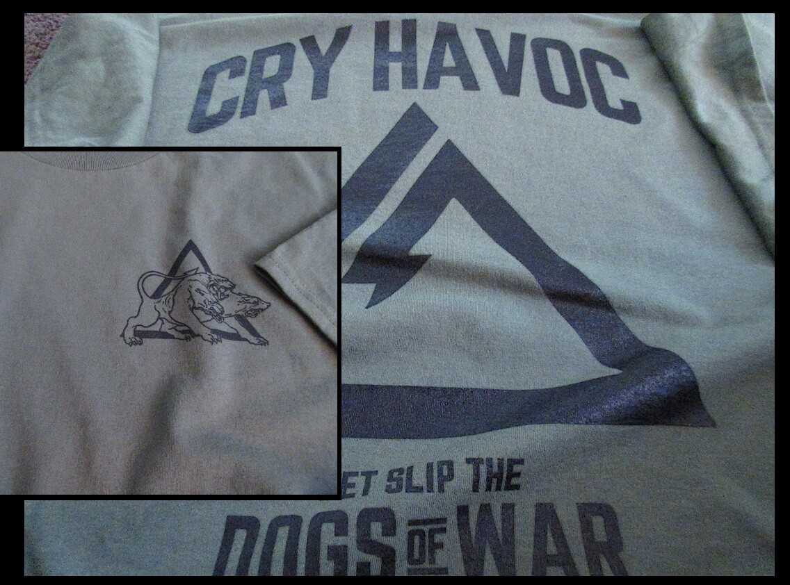 Delta Force "Special Forces" Fort Bragg "Dogs Of War " T-Shirt XL Silk-Screened gallery