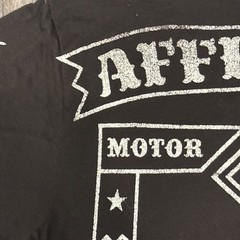 Y2K Affliction Tee Skull L Black Live Fast Death Rider Motor Club Sheer Shamrock