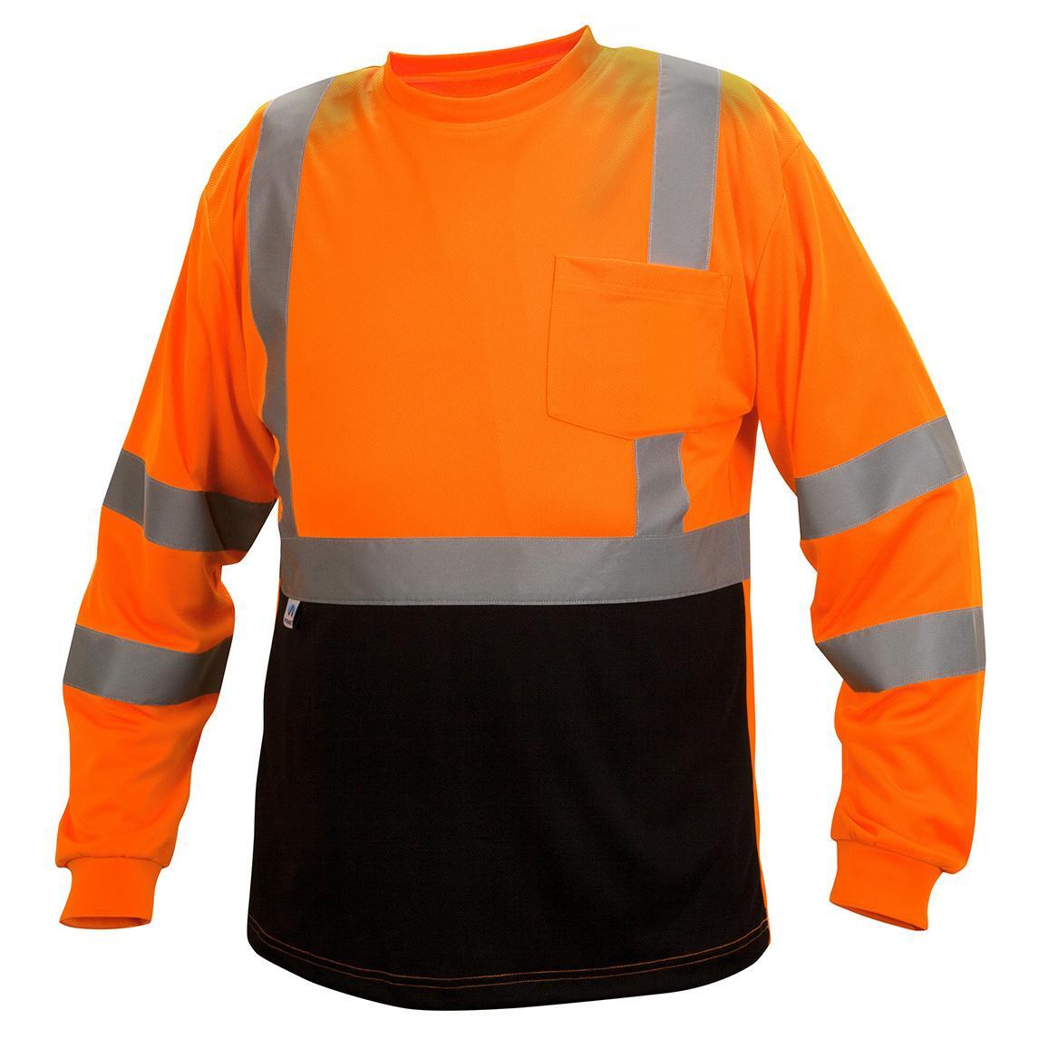 HI VIS ANSI CLASS 3 REFLECTIVE LONG SLEEVE ROAD WORK VISIBILITY SAFETY T SHIRT gallery