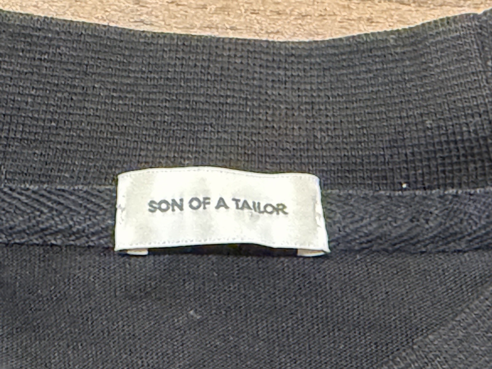 Son of a Tailor Men's Black Short-Sleeve 100% Supima Cotton T-Shirt - Medium gallery