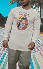 Happy Easter Animated Long Sleeves T Shirts