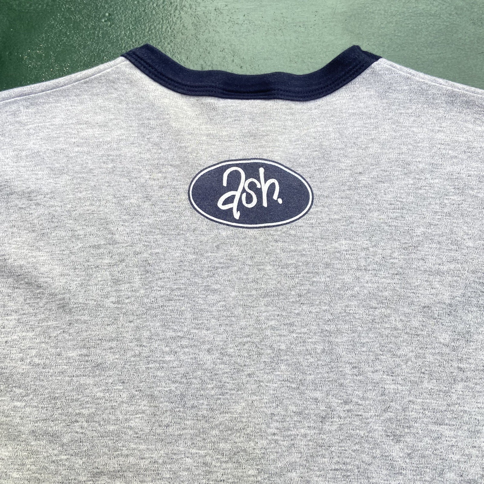 Vintage 90s Ash T Shirt Medium 1977 Tour Ringer Underworld Indie Britpop Band gallery