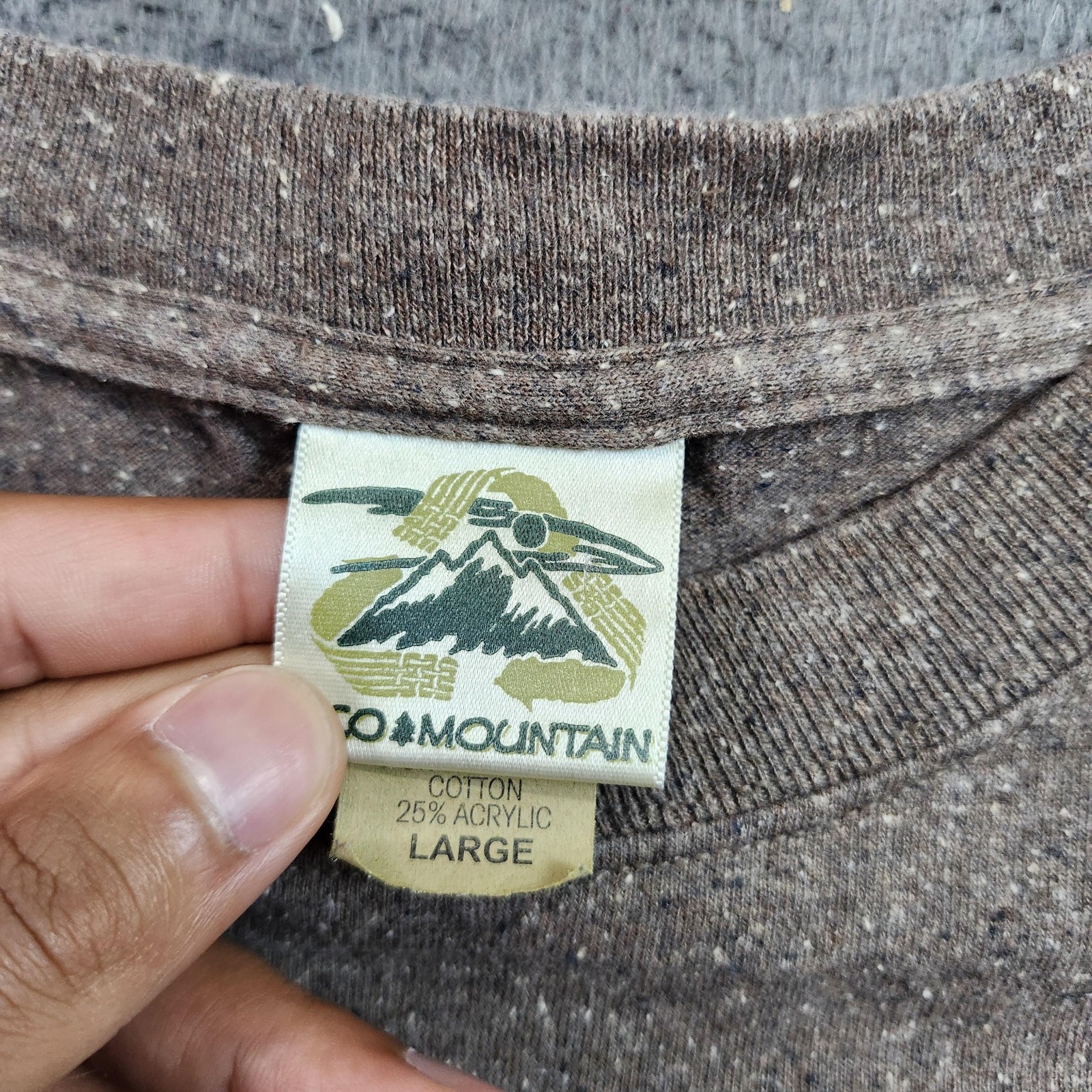 Vintage Eco Mountain Shirt Mens Large Brown Taos Southwestern Graphic Tee gallery