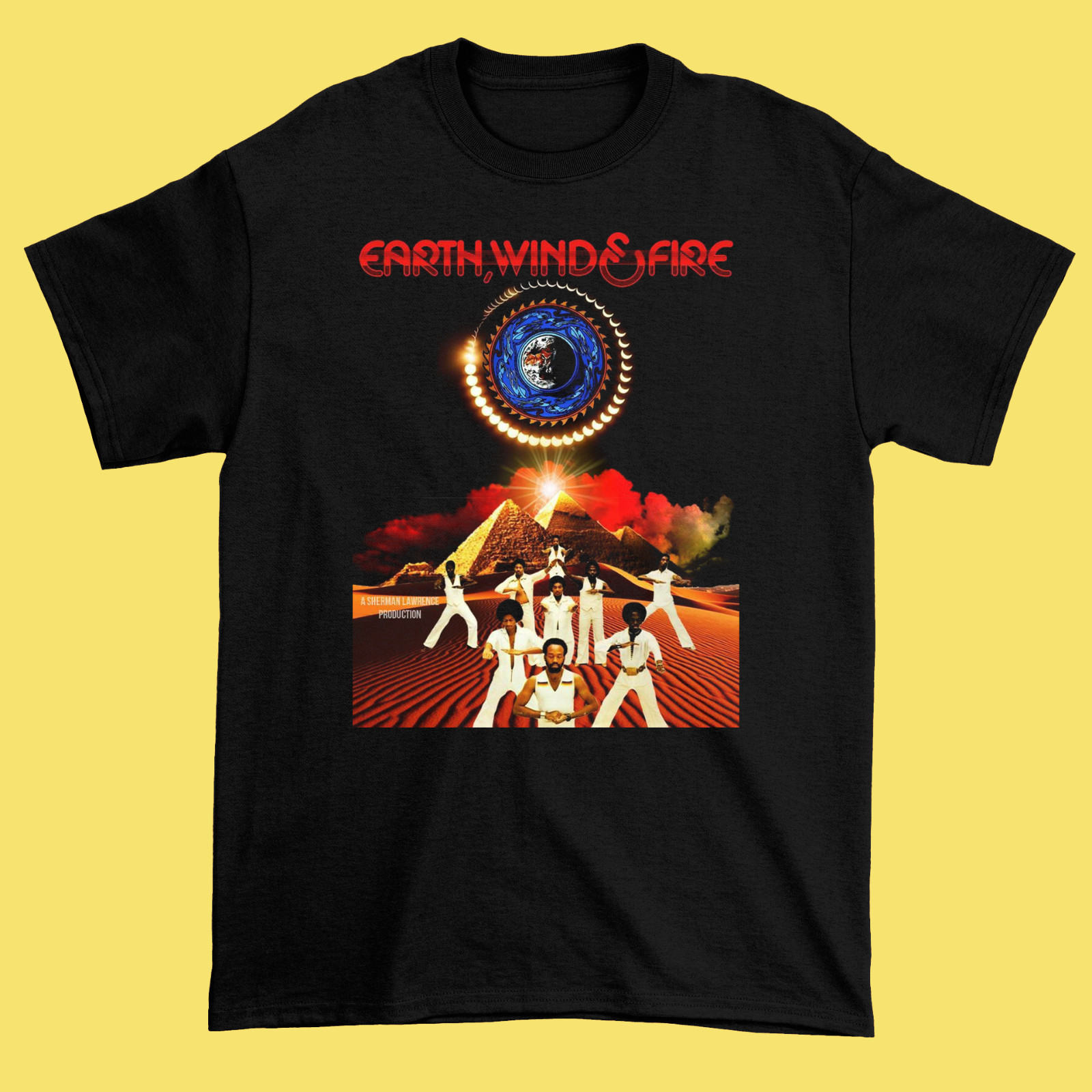 Earth, Wind & Fire Black Cotton Shirt Full size S-5XL HL610