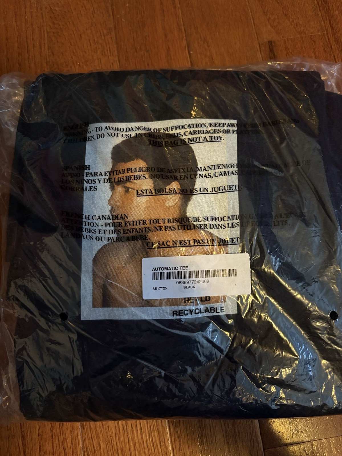 Large – Supreme Muhammed Ali Warhol Tee Black SS16 – NEW IN HAND FREE SHIPPING
