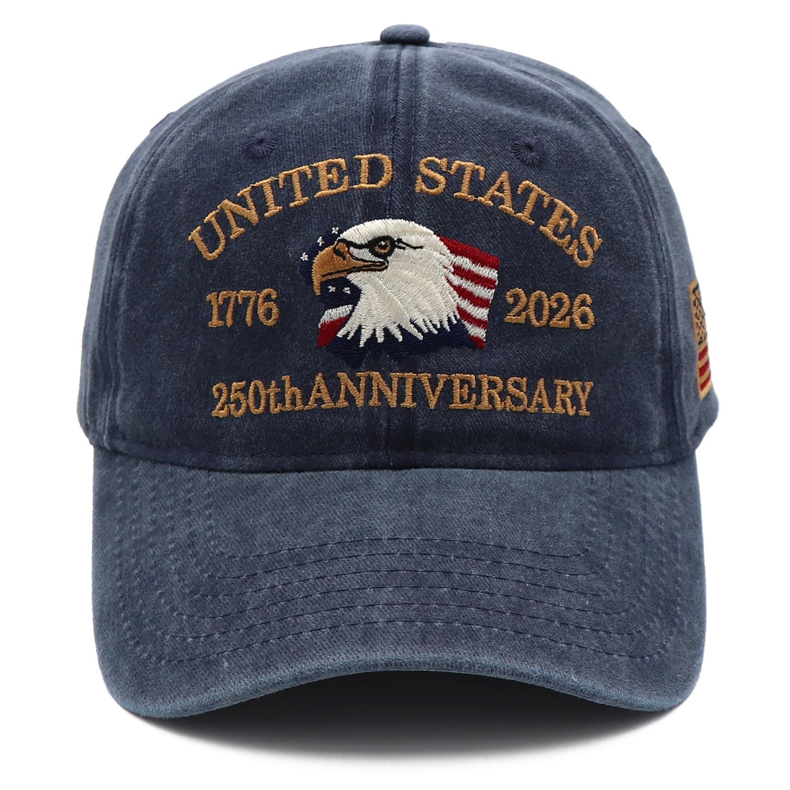 250 Anniversary USA Hat 1776-2026, Patriotic Baseball Cap with Eagle Embroide…