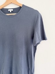 Reiss Blue Cotton Crewneck Tee Small