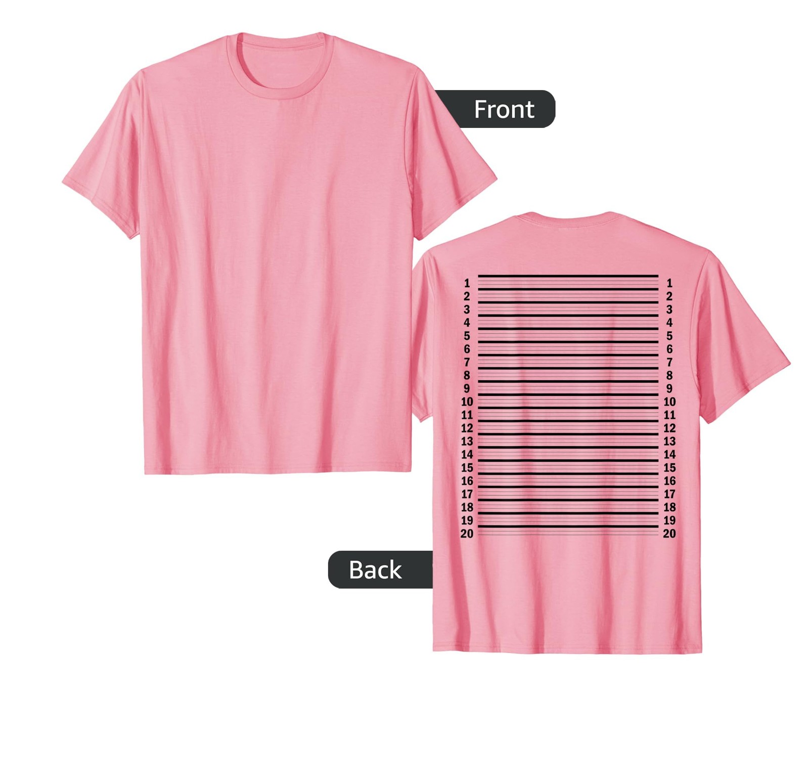 Hair Length Check Hair Growth Track Your Long Hair Backprint T-Shirt gallery