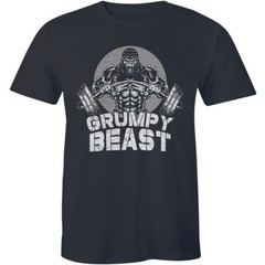 Grumpy Beast Gorilla Ultimate Muscle Bodybuilding Unleash Workout Funny Tshirt