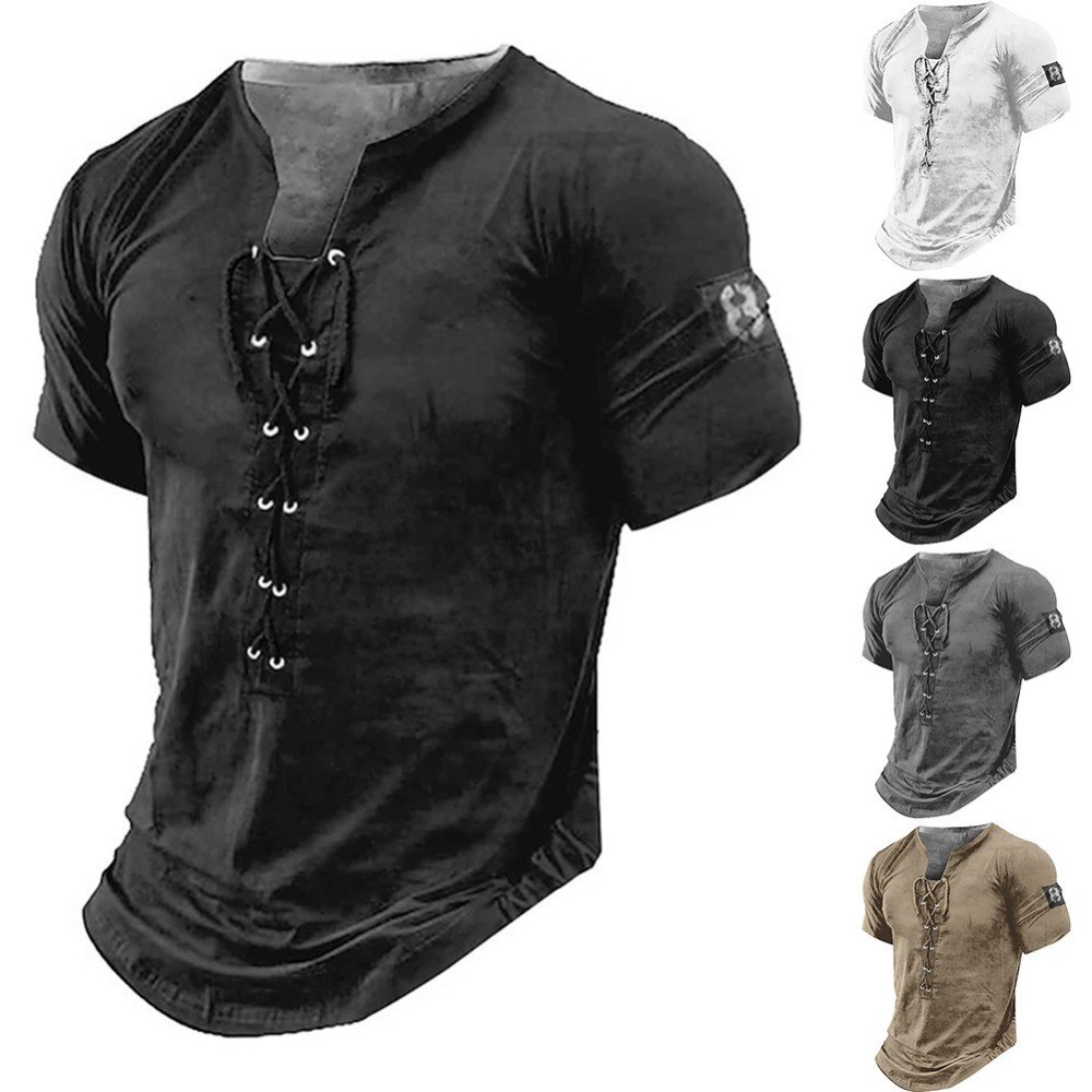 For Mens T-Shirts Classic Cotton Blend Gym Sport Tops Male Muscle Pullover gallery