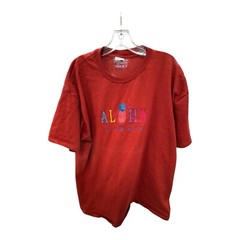 Vintage HRLA Single Stitich Red Shirt Aloha Hawaii T-Shirt XL Made in USA