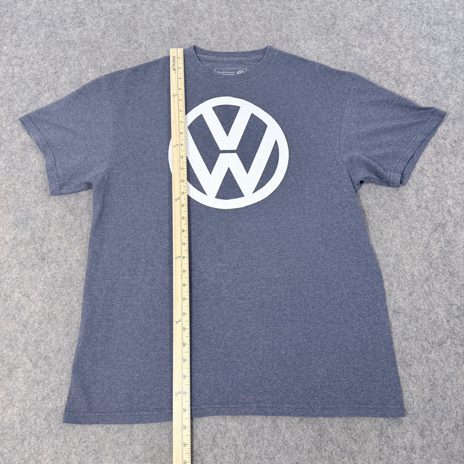 Volkswagen Vintage Official Logo Short Sleeve T-Shirt Fits Men's Size Large Gray gallery
