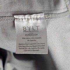 BYLT Premium Basics Drop Cut T-Shirt Mens M Curved Hem Lux Short Sleeve Pullover