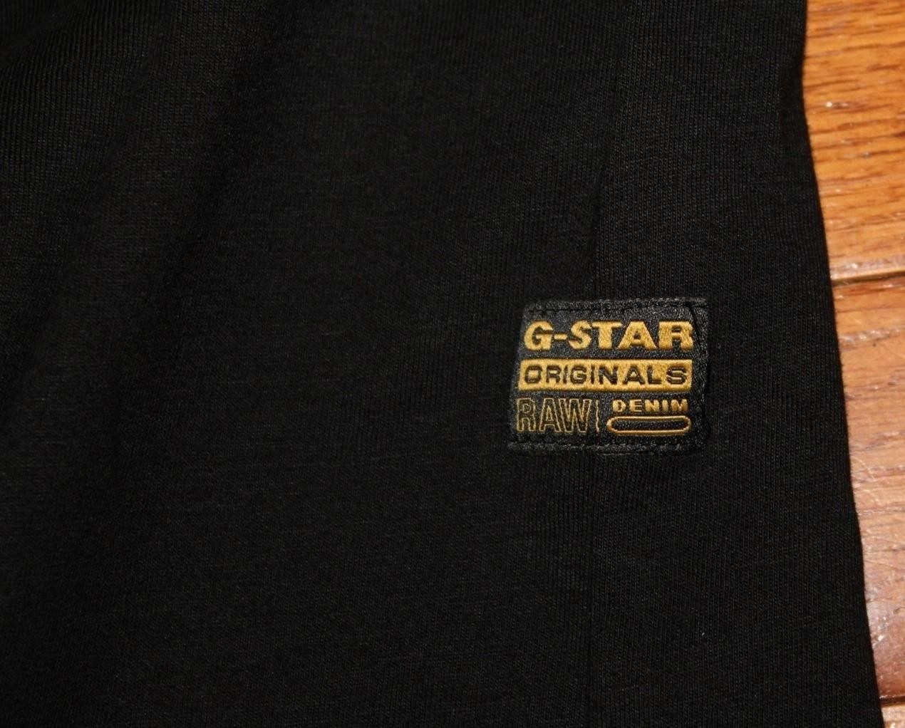 Mens G-STAR ORIGINALS RAW DENIM Graphic Tee BLACK T-Shirt XXL 100% Cotton *3F gallery