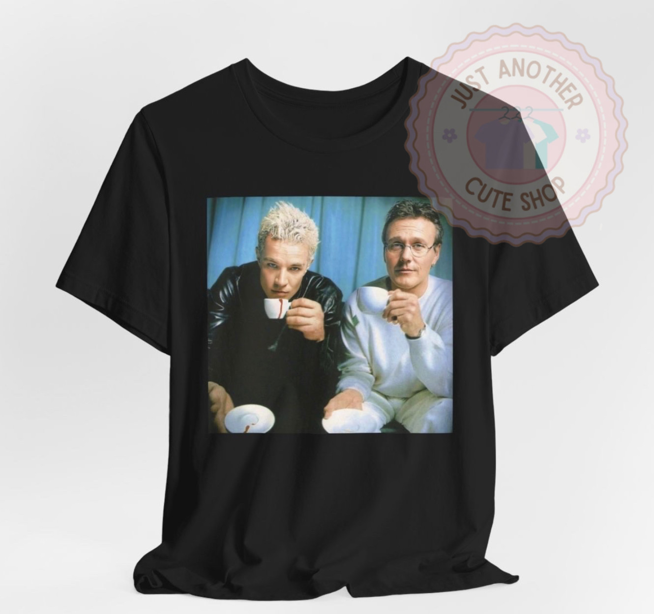 Buffy the Vampire Slayer T-Shirt ✩ SPIKE + GILES Tea Party ♡ Vintage Retro TV! gallery