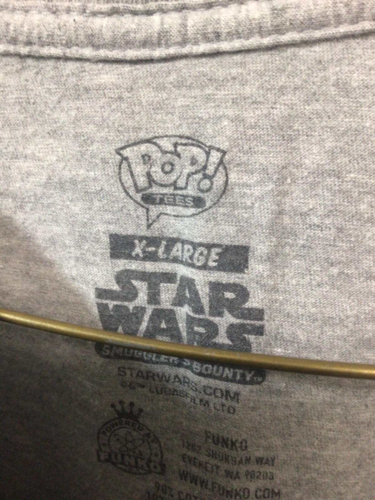 Battle on the Death Star (Vader vs Kenobi) Pop Tees Gray XL T Shirt gallery