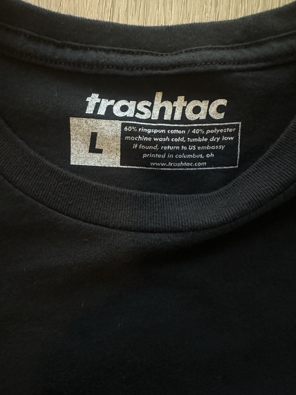 Trashtac Men’s Large T-Shirt (Not: FOG, SUPDEF, WRMFZY, GBRS, White Phosphor) gallery