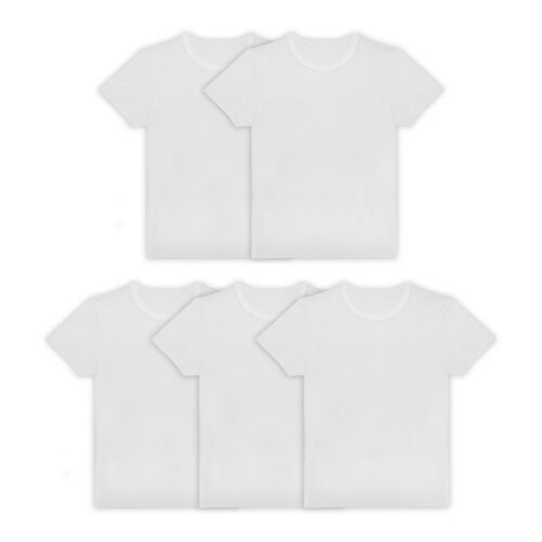 Men's 6-Pack White Crew-Neck T-SHIRTS " TAGLESS-COTTON" gallery