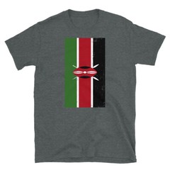 Kenya East Africa Nairobi Distressed Flag Short-Sleeve Unisex T-Shirt