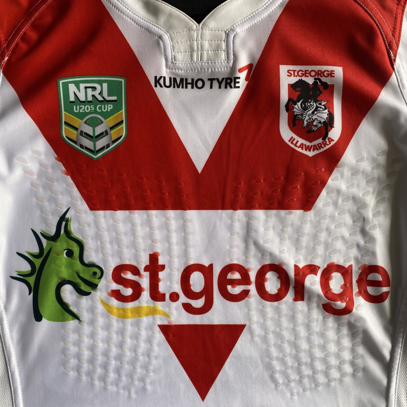 Rugby League Player Issue Jersey Spare St George Dragons NRL U20s Grip Size L gallery