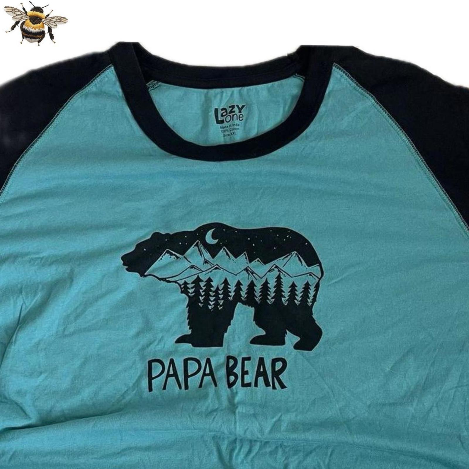 Men’s Blue and Black Tshirt