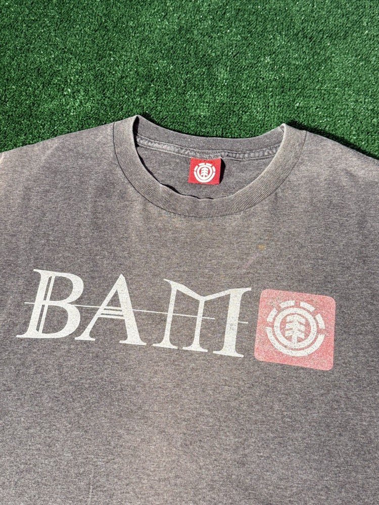 Vintage Bam Margera Element Skateboard Y2K T-shirts Heartagram HIM Faded Blind