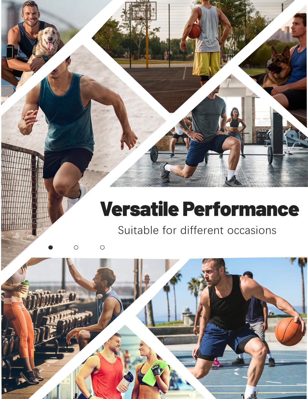 6 Pack Men's Quick Dry Workout Tank Tops Breathable Gym Sleeveless Muscle Shi... gallery