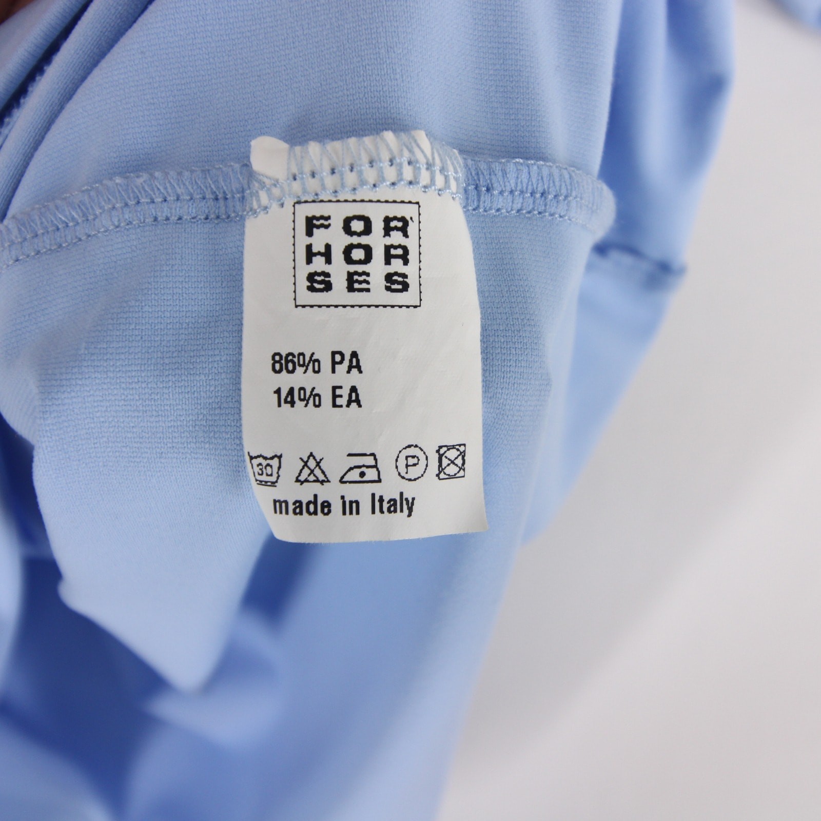 For Horses T Shirt Mens M Sky Blue Equestrian Italy Technical Limited Edition gallery