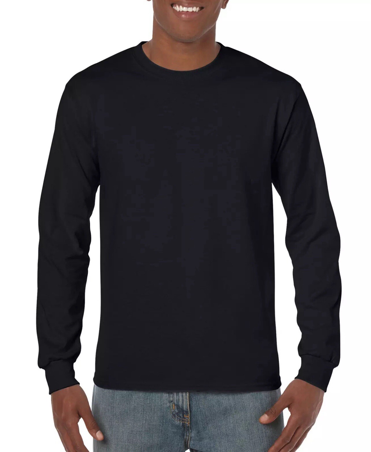 NEW XL Black G540 5400 Gildan Heavy Cotton Long-Sleeve T-Shirt Blank gallery